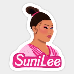 suni lee: olympic gymnast barbie Sticker